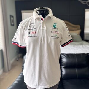 Mercedes AMG Petronas Formula 1 Team Tommy Hilfiger Polo Shirt White M